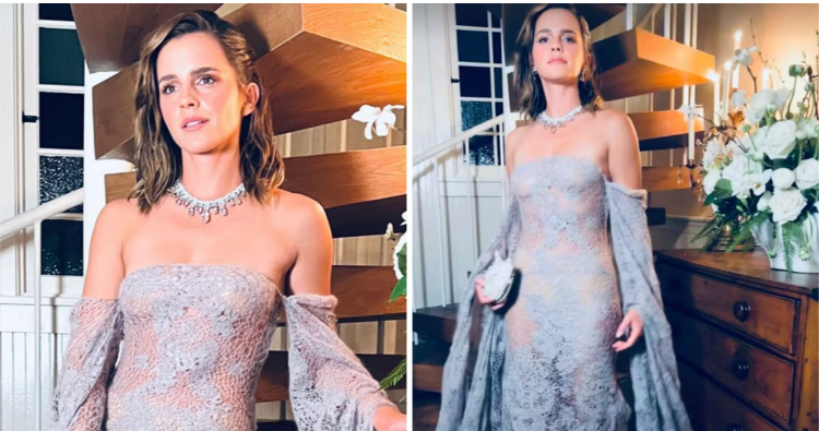 “Emma Watson Stuns in Lace and Black at Post-Oscars Photoshoot”